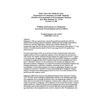 Duke Study on Manganese