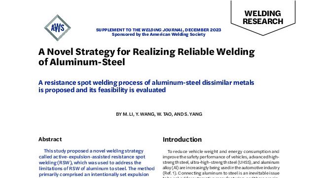 A Novel Strategy for Realizing Reliable Welding of Aluminum-Steel