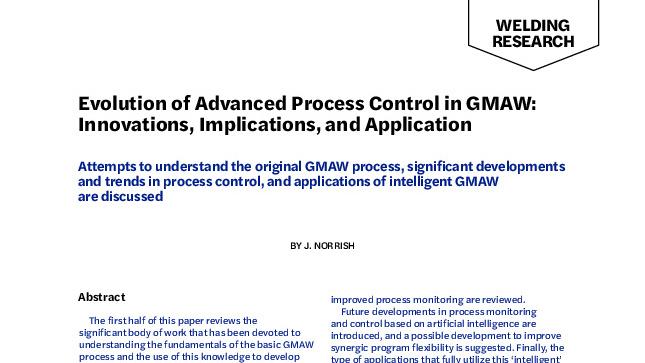 Evolution of Advanced Process Control in GMAW: Innovations, Implications, and Application