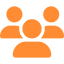 Networking with peers icon